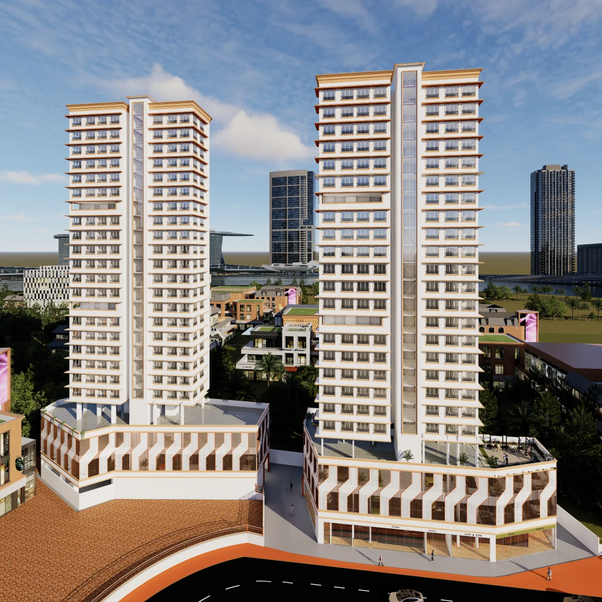Realistic site photography of ongoing residential project in Thane featuring Vastu-compliant homes